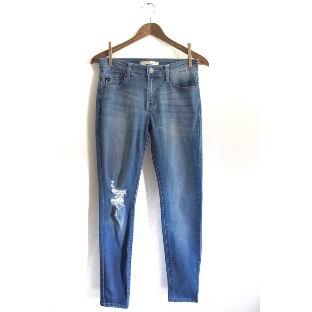 KanCan Distressed Skinny Leg Jeans 7 27 Preowned